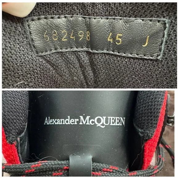 Alexander McQueen Authentic High Top Leather Sneakers size 13 - Picture 10 of 12